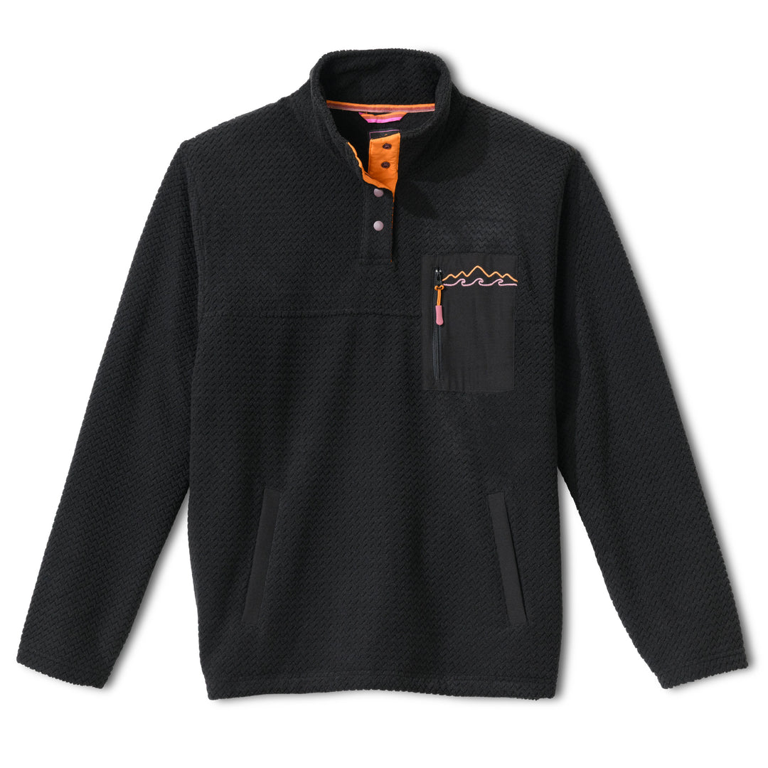 Otter Over Fleece Pullover - Black