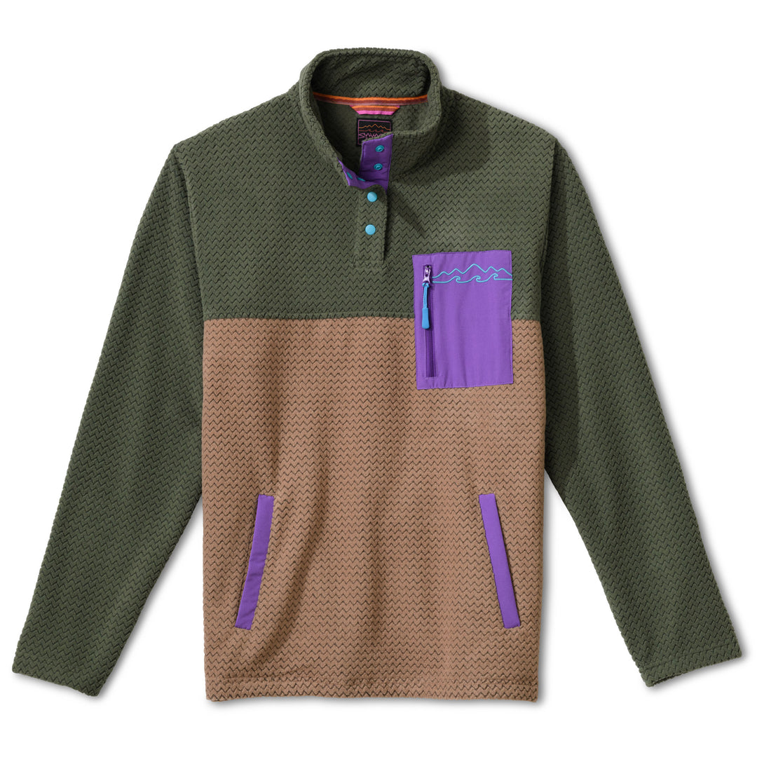 Otter Over Pullover - Forest Green/Desert Tan