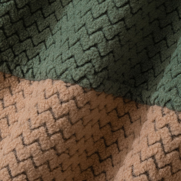 Otter Over Pullover - Forest Green/Desert Tan