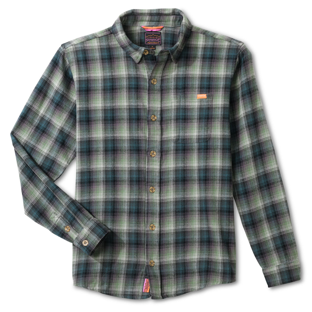 Pisgah Mist Flannel - Purple/Blue/Green