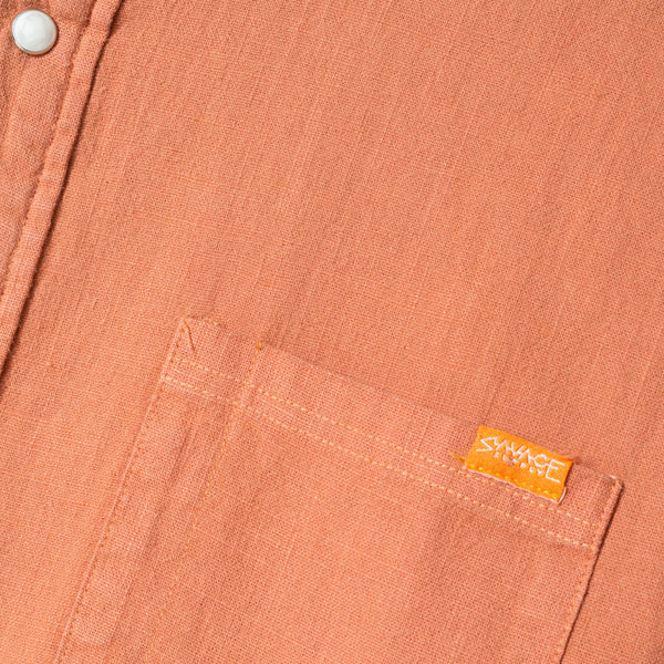 Terracotta Linen Ramblin' Button-down