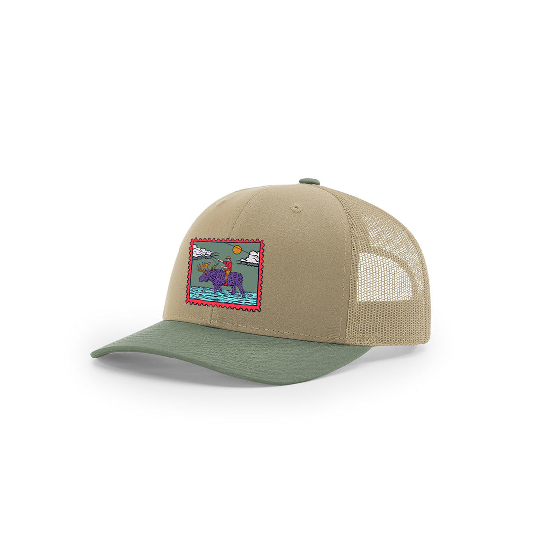 Pop Teddy Trucker Hat Khaki/Loden