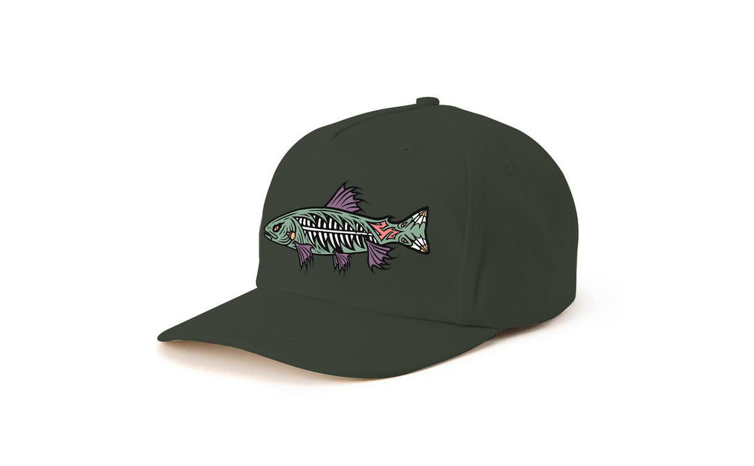 Frankentrout 5-Panel Hat Forest Green