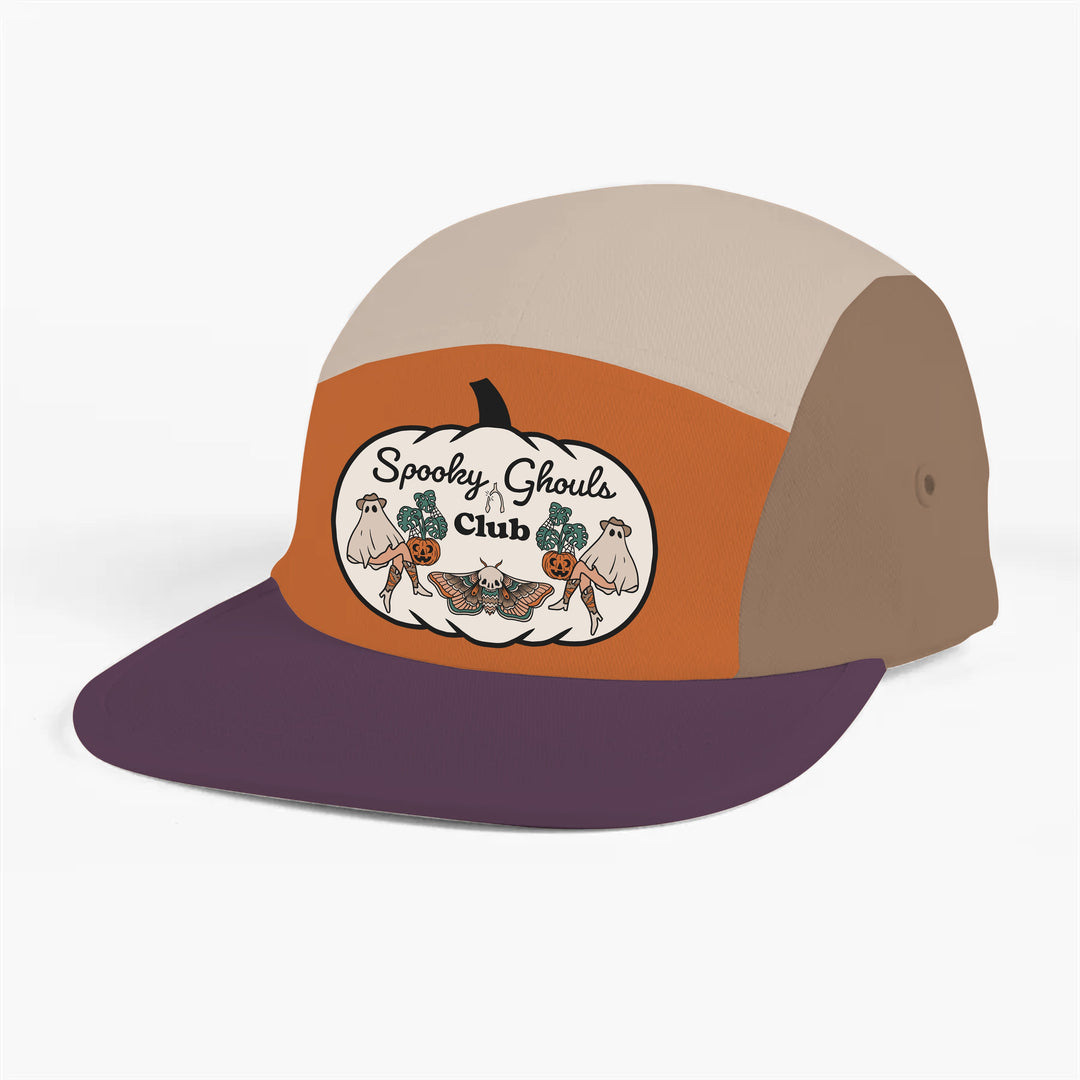 Spooky Ghould Club Camp Hat Orange/Purple/Tan