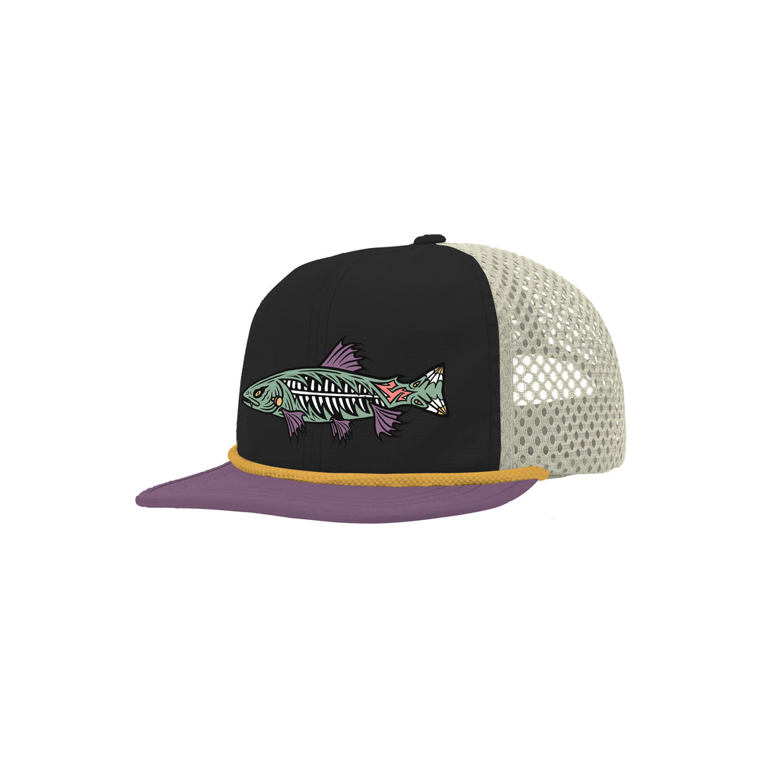 Frankentrout Mesh Hat Black/Purple/Silver