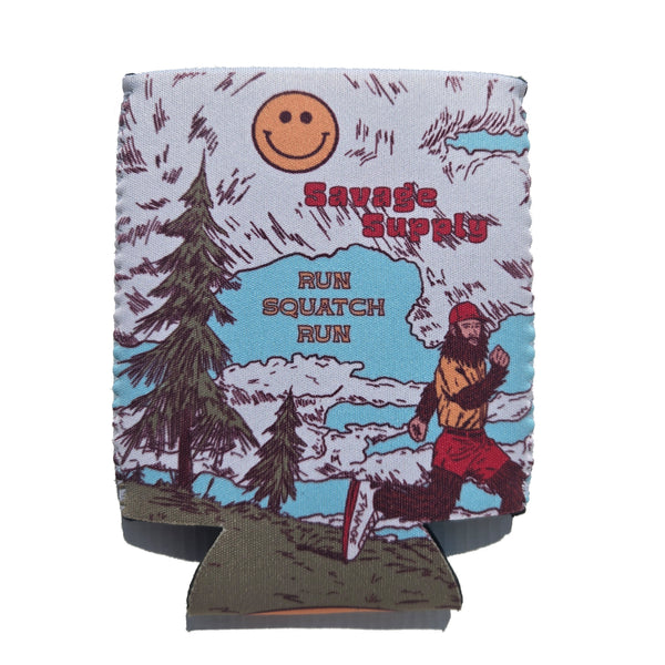 Run Squatch Run Koozie