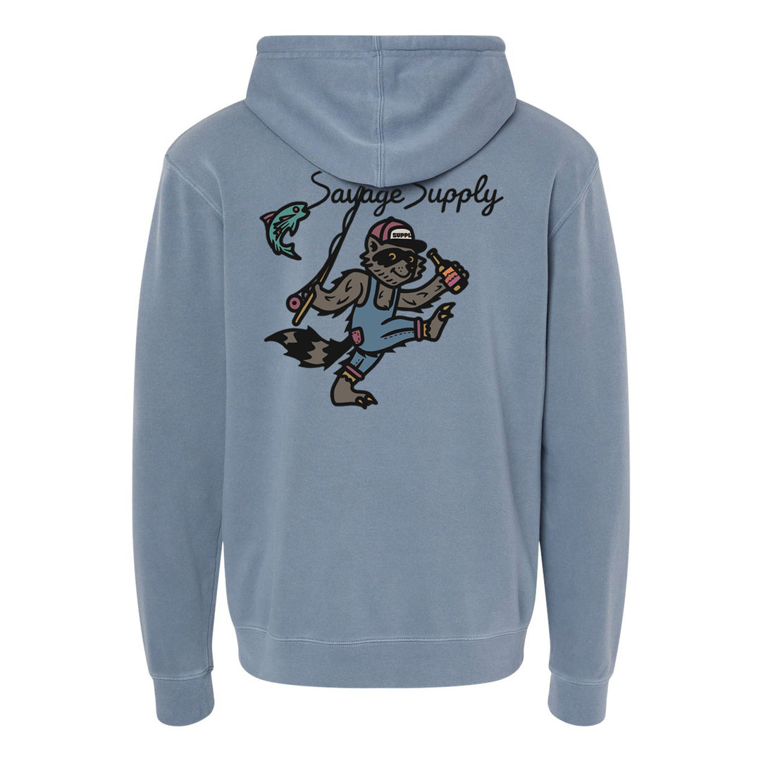 Dancing Raccoon Hoodie - Slate