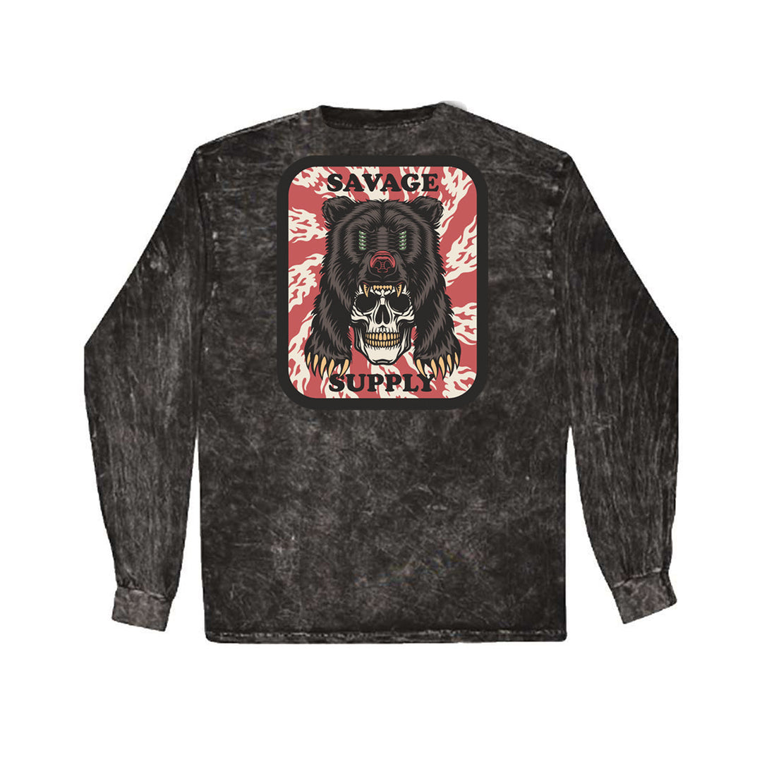 Headmaster Savage Black Mineral Wash tee