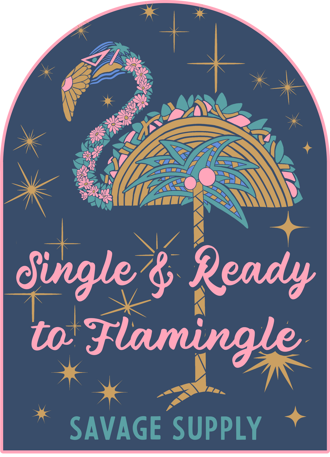 Flamingle Sticker