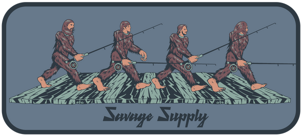 Squatchy Road Sticker