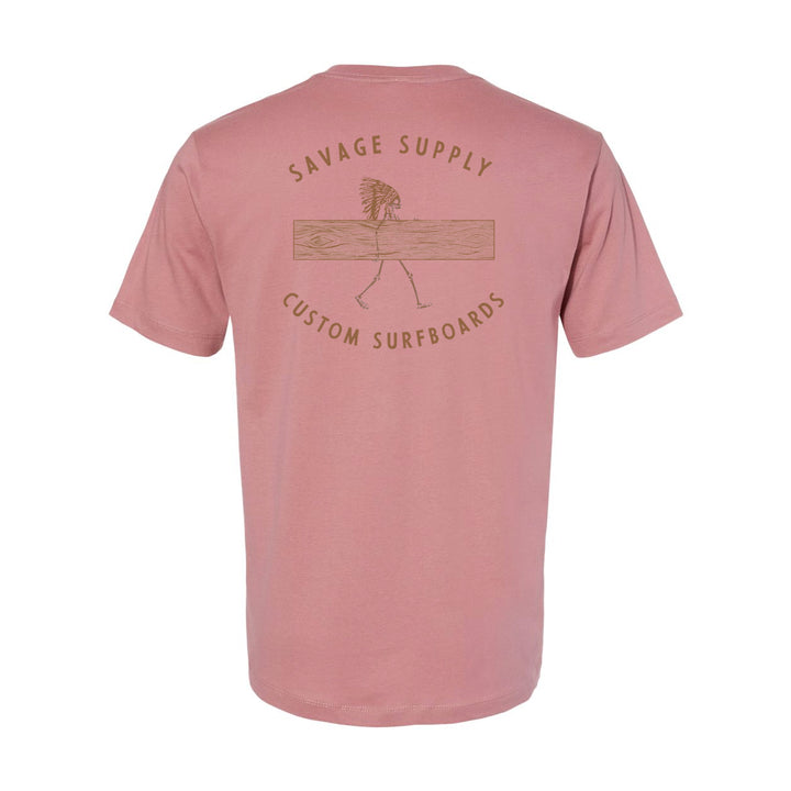 Custom Surfboards Tee - Whiskey Rose